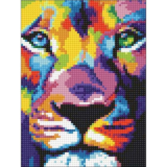 Crafting Spark Lion's Look Diamond Painting Kit